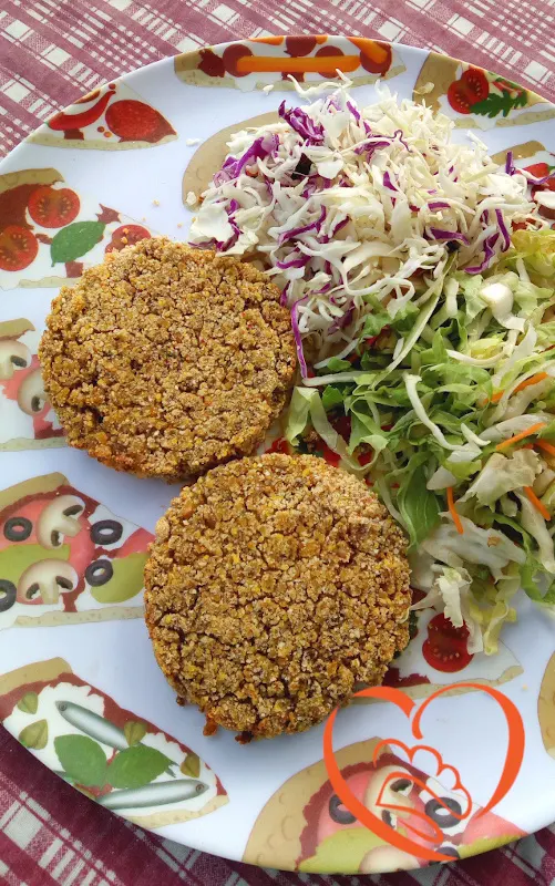 Burger di ceci e funghi