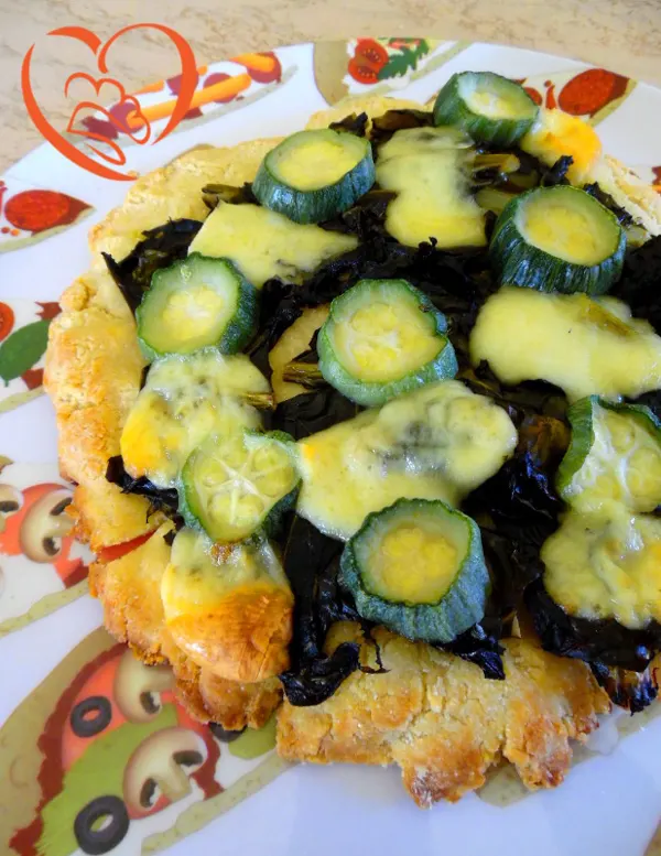Focaccia coste e zucchine