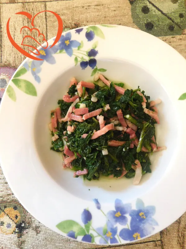 Cime di rapa con speck