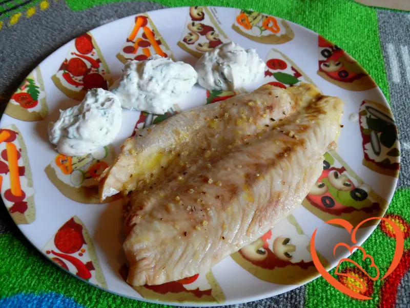 Persico con crema di ricotta alle erbe