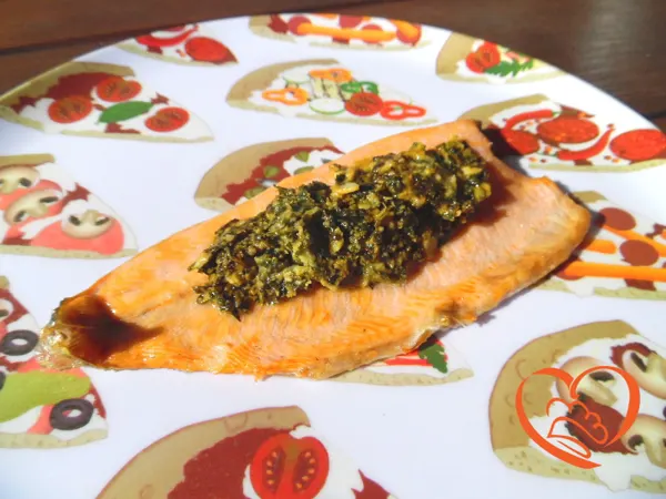 Trota salmonata con pesto