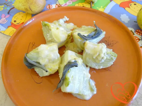 Finocchi con salsa al gorgonzola e salvia