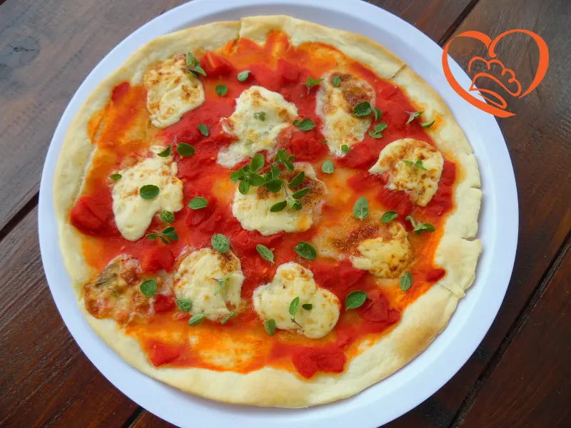 Pizza briséé con gorgonzola