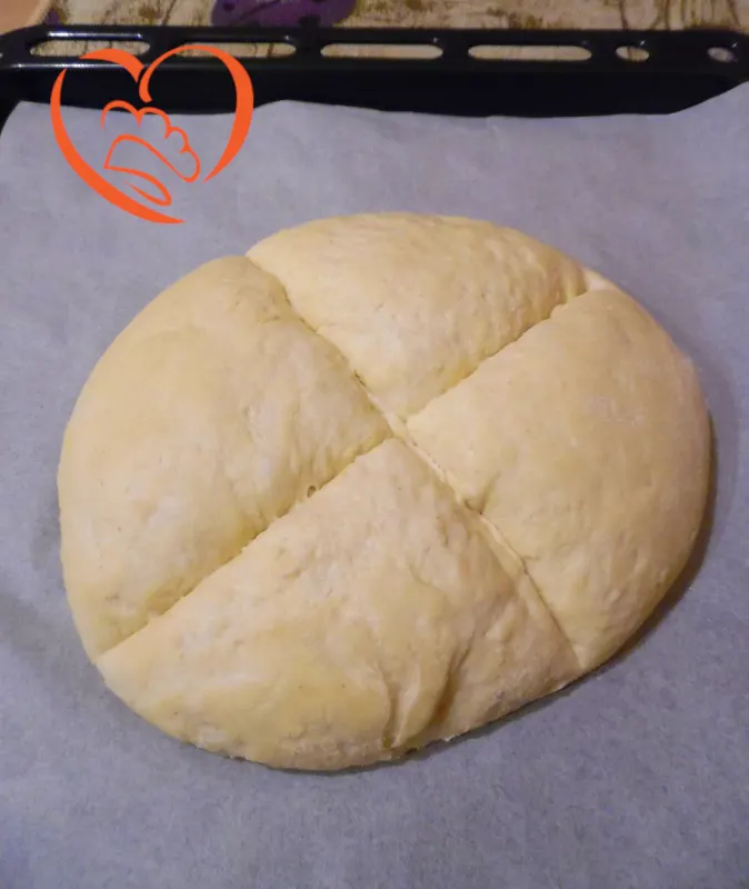 Impasto focaccia con fiocchi di patate