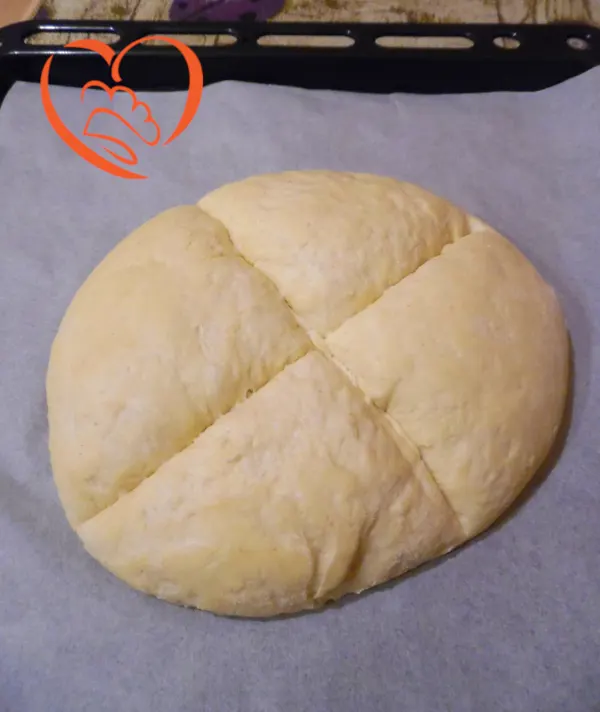 Impasto focaccia con fiocchi di patate