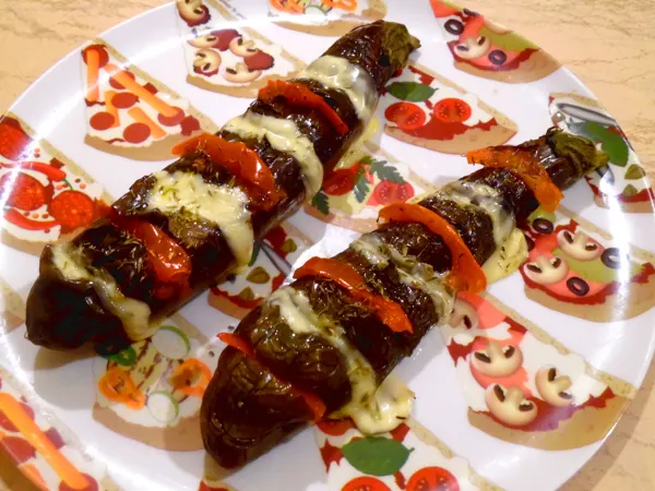 Melanzane imbottite al forno