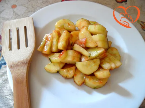 Cetrioli con ketchup