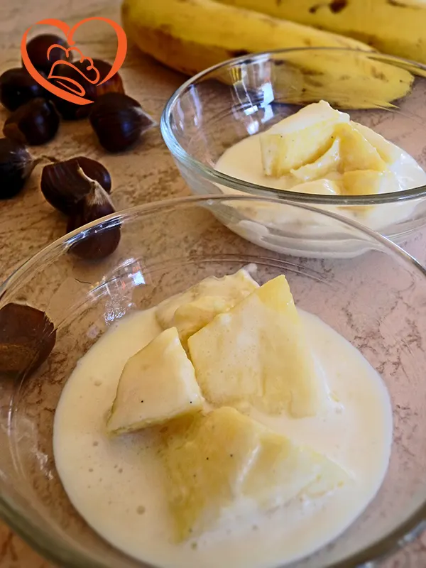 Ananas in salsa alla vaniglia