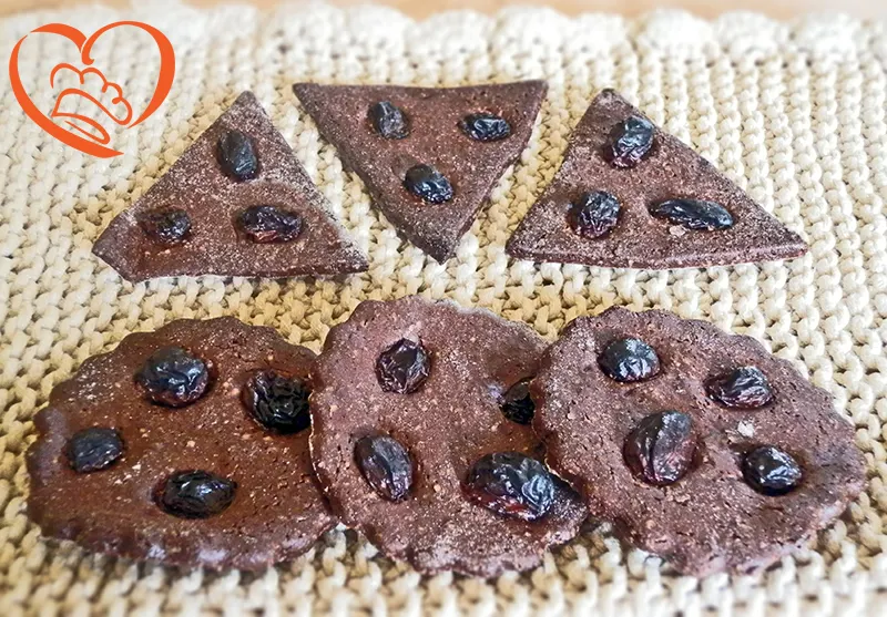 Biscotti cacao e uvetta