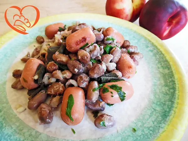 Borlotti e wurstel