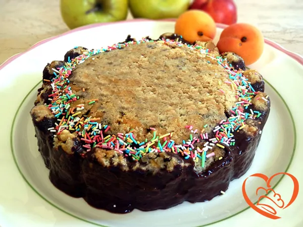 Budino al cioccolato con biscotti