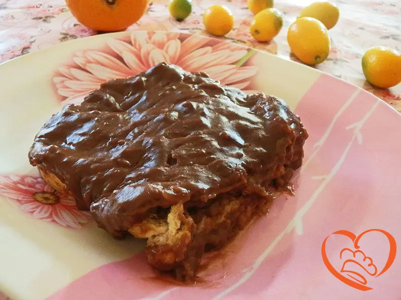 Budino di pane e cioccolato
