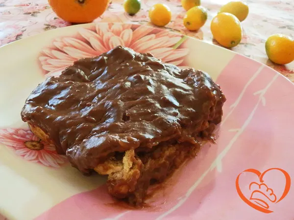 Budino di pane e cioccolato