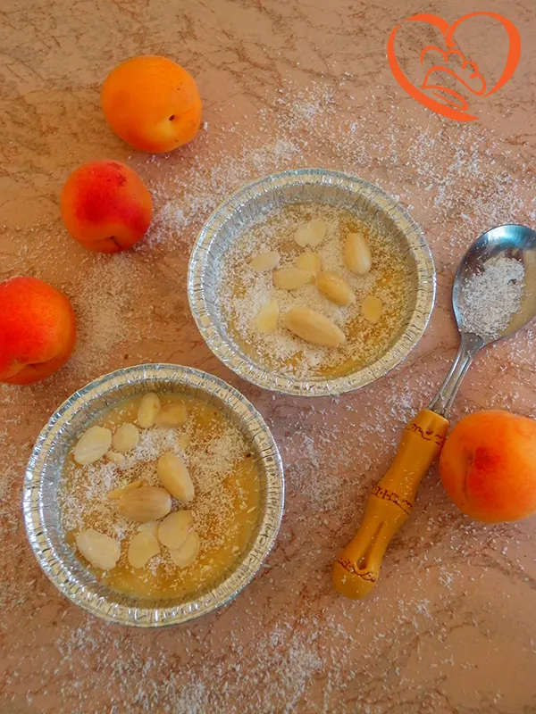 Budino alla vaniglia con mandorle e cocco