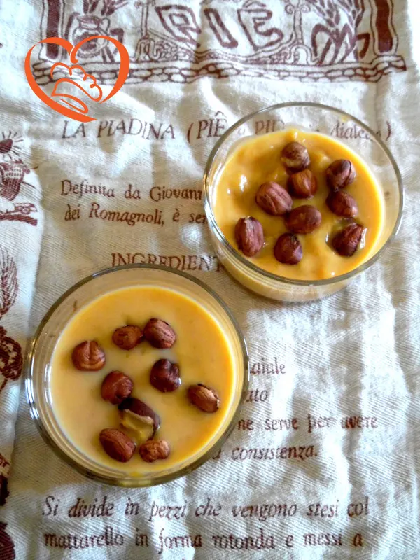 Budino alla zucca e nocciole