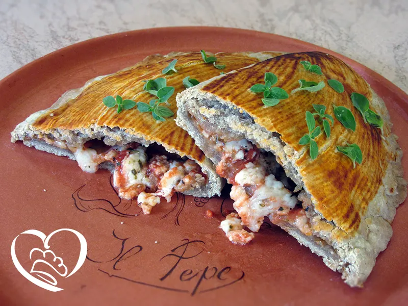 Calzone classico con pasta brisee’ di segale