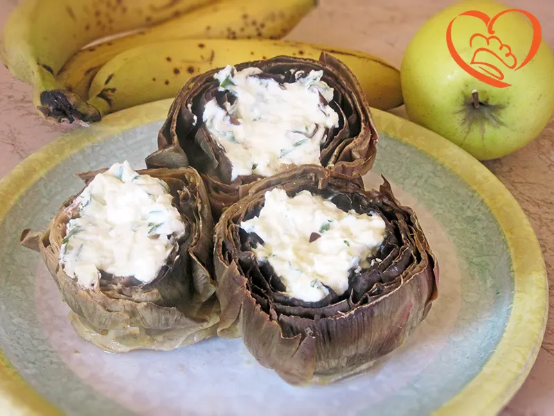 Carciofi ripieni di ricotta
