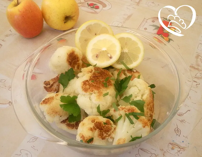 Cavolfiori arrostiti con limone e prezzemolo