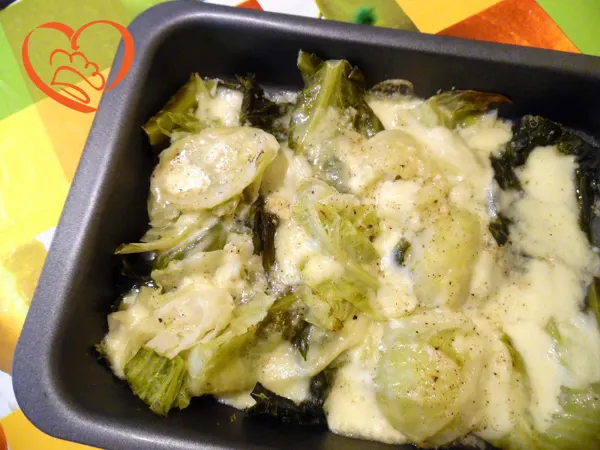 Cavolo cappuccio gratinato con formaggi
