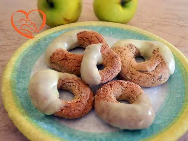 Ciambelle con cioccolato bianco