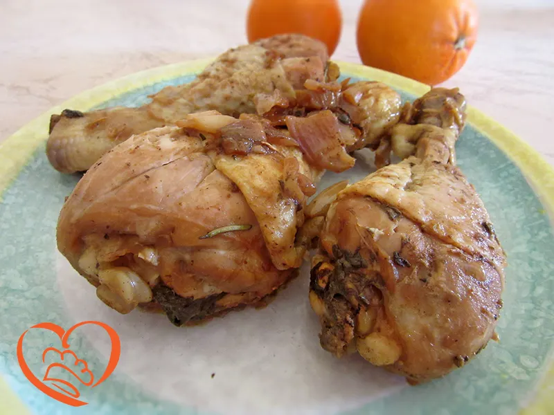 Cosce di pollo arrostite