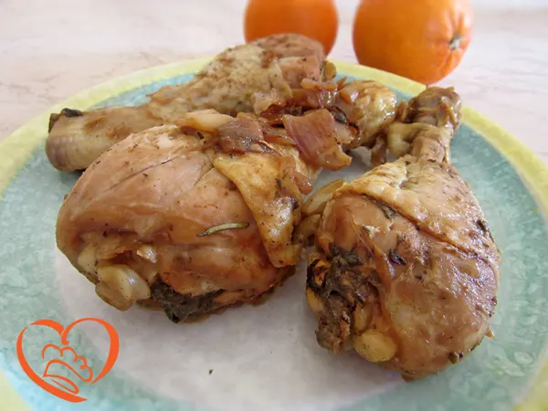 Cosce di pollo arrostite