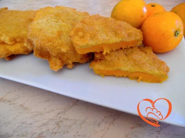 Cotolette di zucca fritte