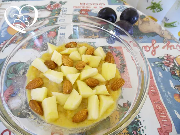Crema pasticcera con frutta mista
