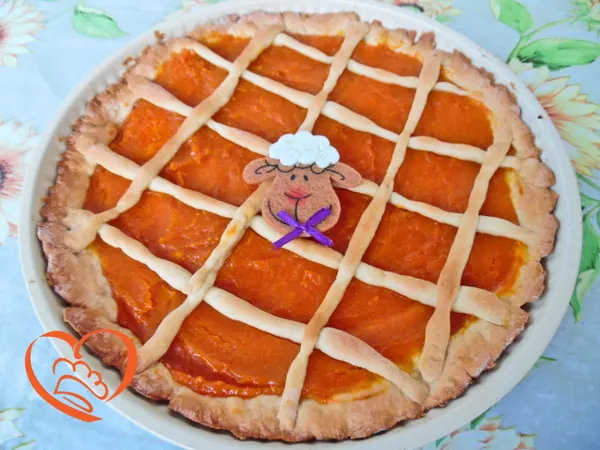 Crostata con marmellata di zucca