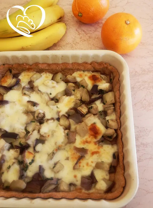 Crostata di  melanzane e asiago