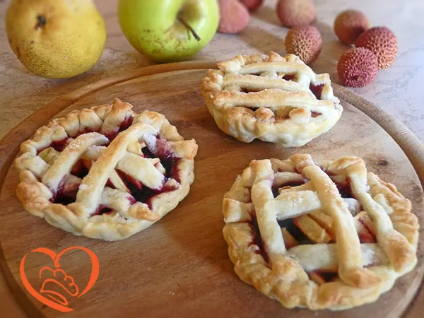 Crostatine di sfoglia con frutta