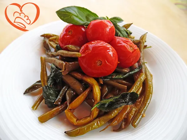Fagiolini con pomodori