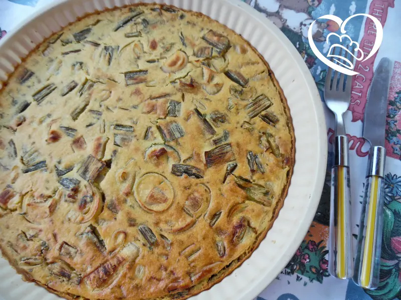 Farinata di ceci e cipollotti