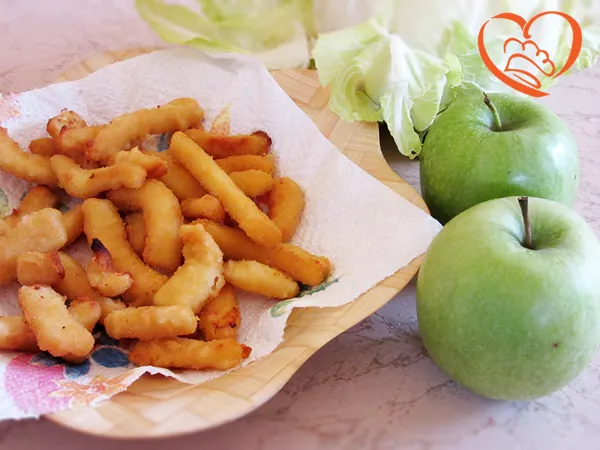 Fettuccine di totano impanate fritte