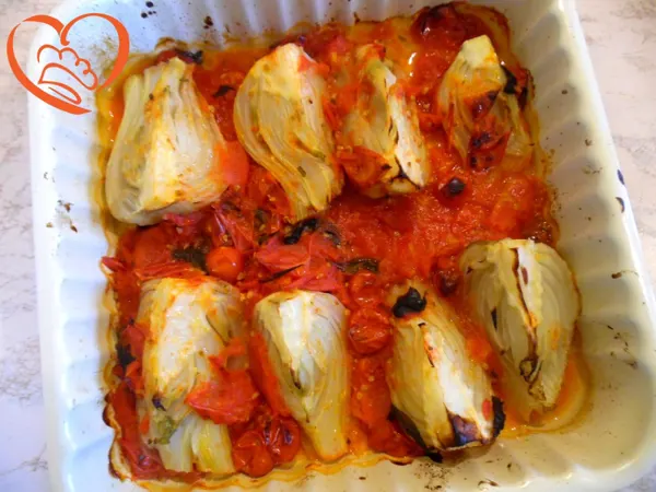 Finocchi con sugo al forno