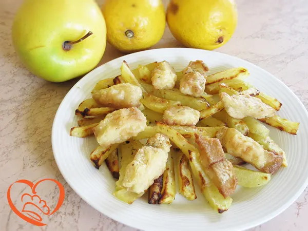 Fish & chips al forno