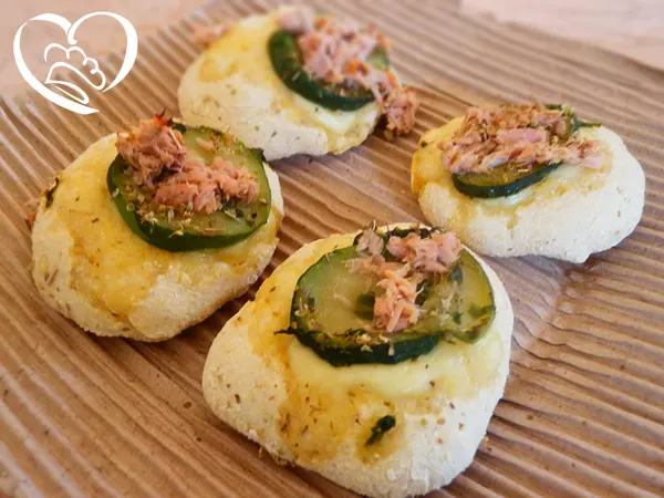 Focaccine tonno e zucchine