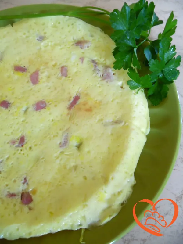 Frittata con pancetta