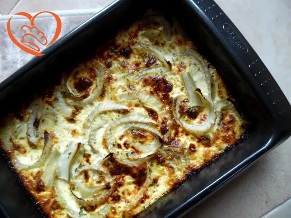 Frittata di finocchi al forno