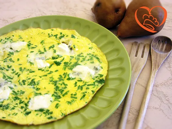 Frittata di gorgonzola e prezzemolo