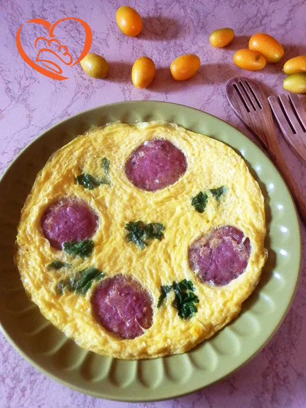 Frittata con salame