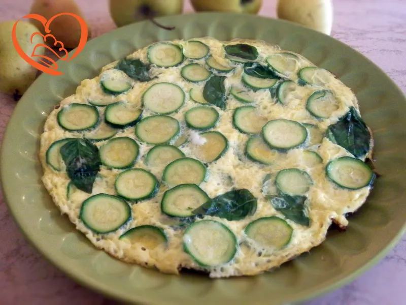 Frittata di zucchine a rondelle