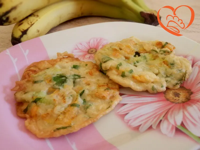 Frittelle ai fiori di zucca e prezzemolo