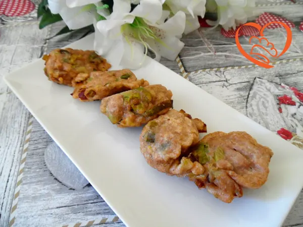 Frittelle di porri fritte