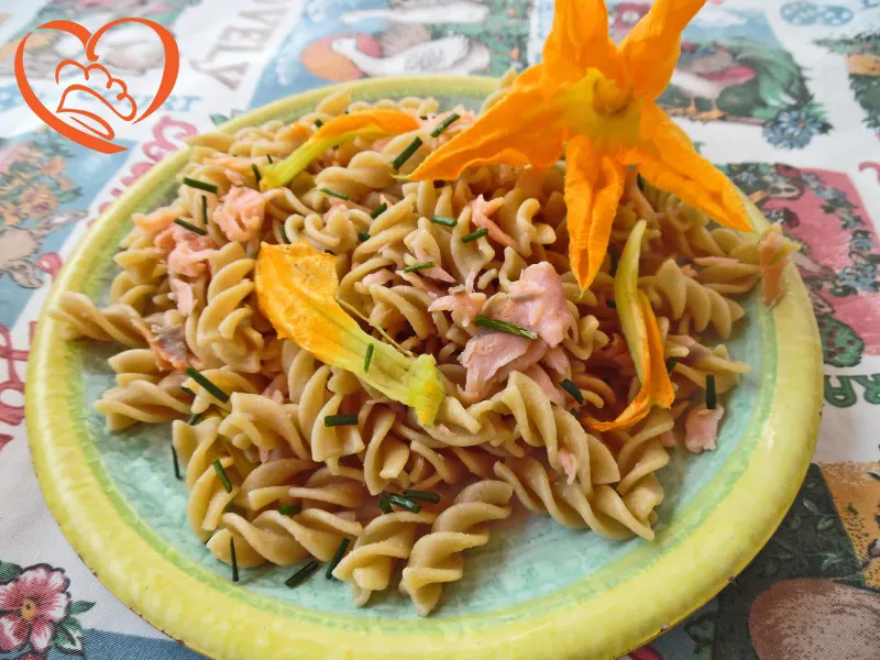 Fusilli con salmone affumicato