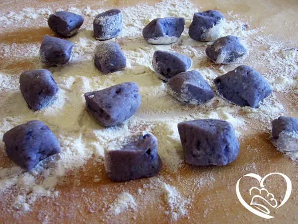 Gnocchetti di patate viola
