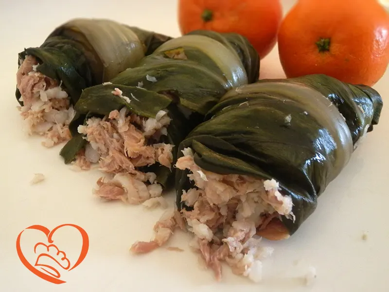 Involtini di coste con pesce