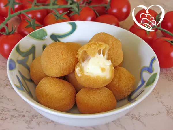Mozzarelline impanate fritte