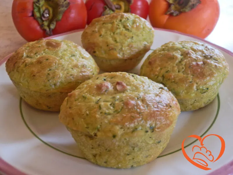 Muffins zucchine e mandorle