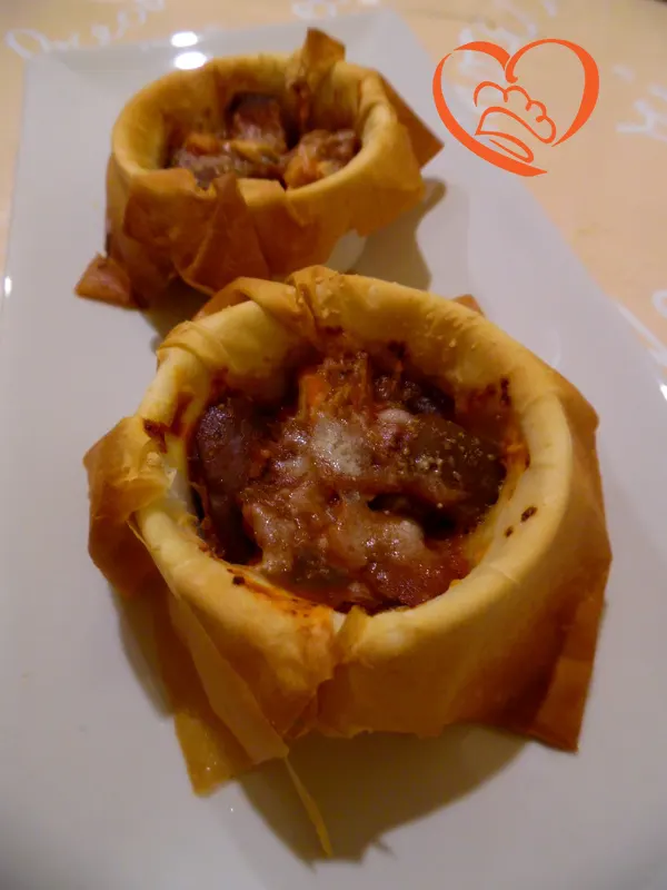 Parmigiana di melanzane in pasta fillo